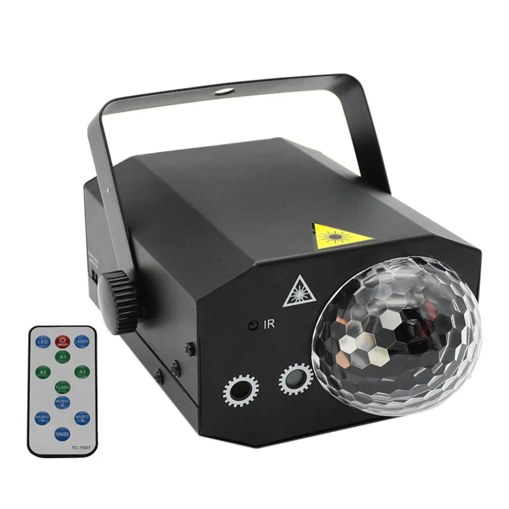 Мини диско вечерние светильник s лазерный проектор танцевальный шар светильник и музыка изменение цвета Lumiere 8 моделей Голосовое управление стробоскоп