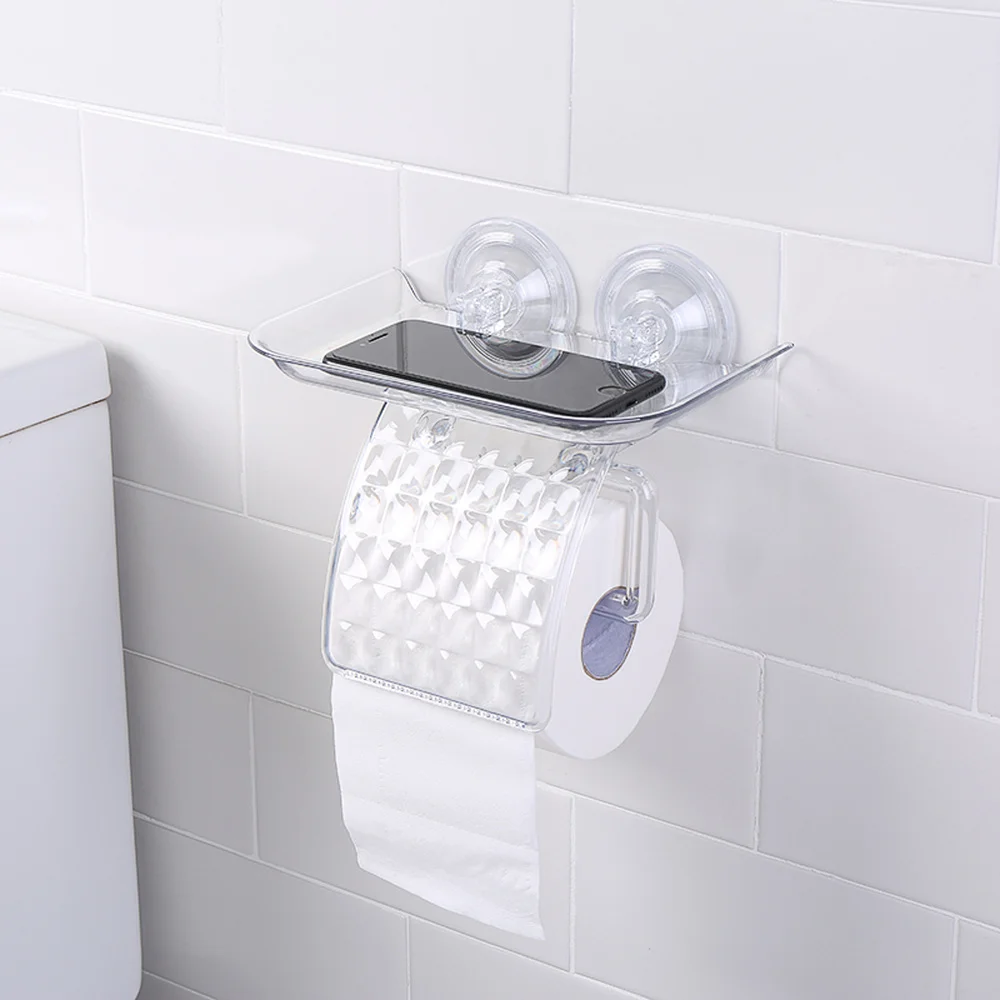A1 Bathroom suction cup toilet roll paper holder free punching bathroom