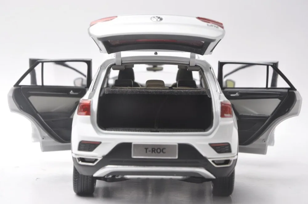 1:18 литая модель для Volkswagen VW T-ROC белый внедорожник игрушечный автомобиль миниатюрный коллекционный подарок TROC T Roc