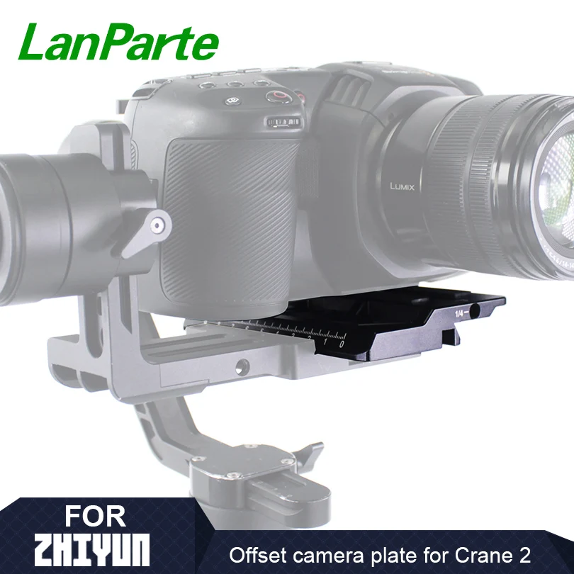 Lanparte Crane 2 3 Offset Plate For Zhiyun Gimbal Accessories