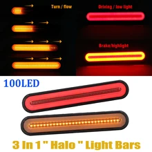 2 шт. супер яркий прицеп задние фонари светильник s 12-24V неоновая лампа светодиодный RV прицеп стоп пропуская сигнала поворота Стоп-сигнал задний светильник