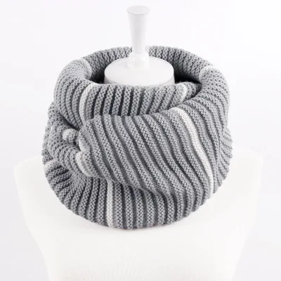 

Winter Ring Scarf Knitted Imitation Cashmere Ring Scarf for Women Soft Acrylic Winter Infinity Scarves Ladies Warm Snood Scarf