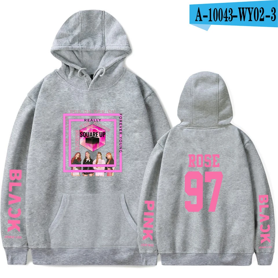 gray WEJNXIN Kpop черная розовая кофта Айдол унисекс член Changbin модная теплая мягкая женская толстовка хип-хоп одежда - Цвет: gray
