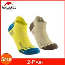 2 пары/партия Naturehike спортивные носки до лодыжки влагоотводящие мужские и женские велосипедные быстросохнущие удобные амортизирующие носки