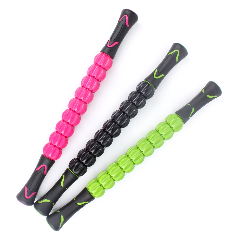 Massage Muscle Roller Stick ABS Gym Stainless Steel Body Fitness