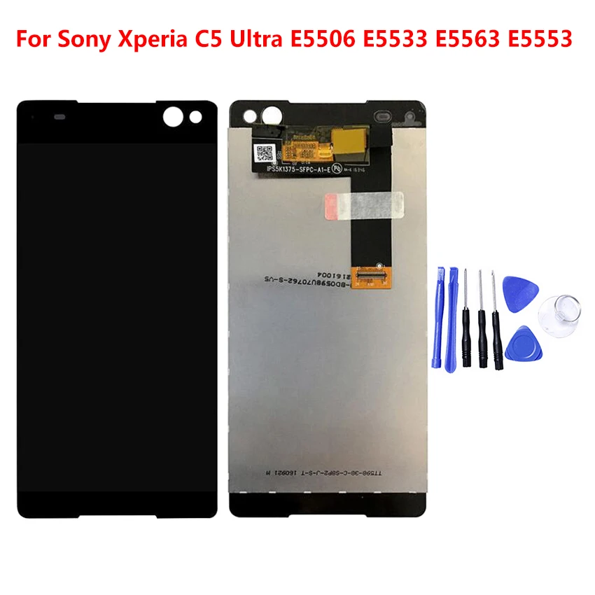 ЖК-дисплей для Sony Xperia C5 дигитайзер в сборе запасной сенсорный ЖК-экран E5506 E5533 E5563