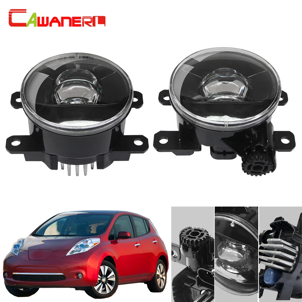 

Cawanerl For Nissan Leaf 2011-2015 Car 4000LM LED Projector Fog Light Kit H11 Devil Eye Daytime Running Light 12V Accessories