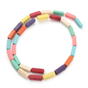 

29pcs/pack 0.4cm*0.4cm*1.3cm Colored Square Created Beads Loose Spacer Seed Beads DIY Stones For Jewelry Making F1326