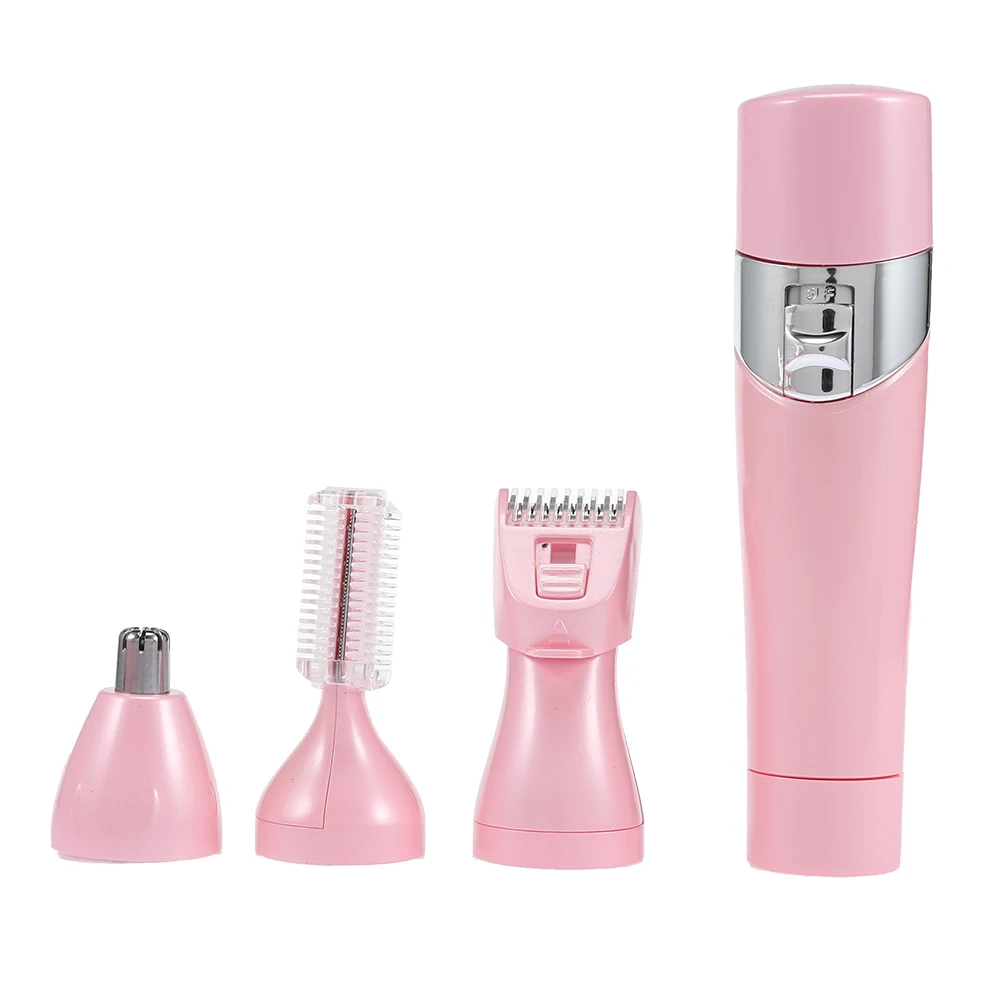4 in 1 Portable Electric Epilator Shaver Nose Clipper Eyebrow Shaving Machine for Women