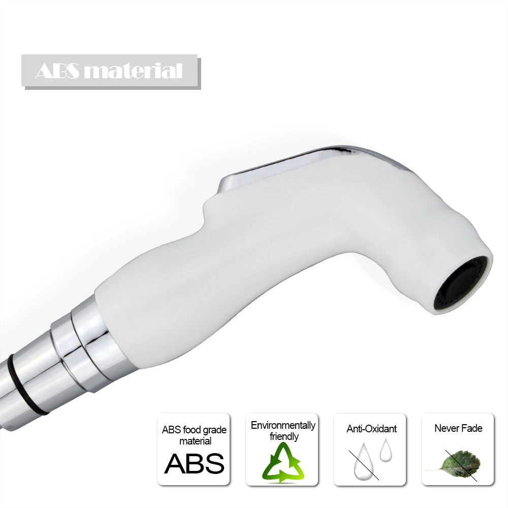 Handheld Chrome Toilet Shattaf Single Way Bathroom Bidet Faucet Sprayer