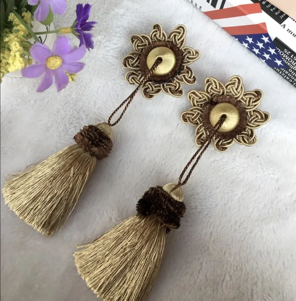 

2pcs/lot H:20CM Rome curtain tassel hanging ear pendant small pin Accessories decoration