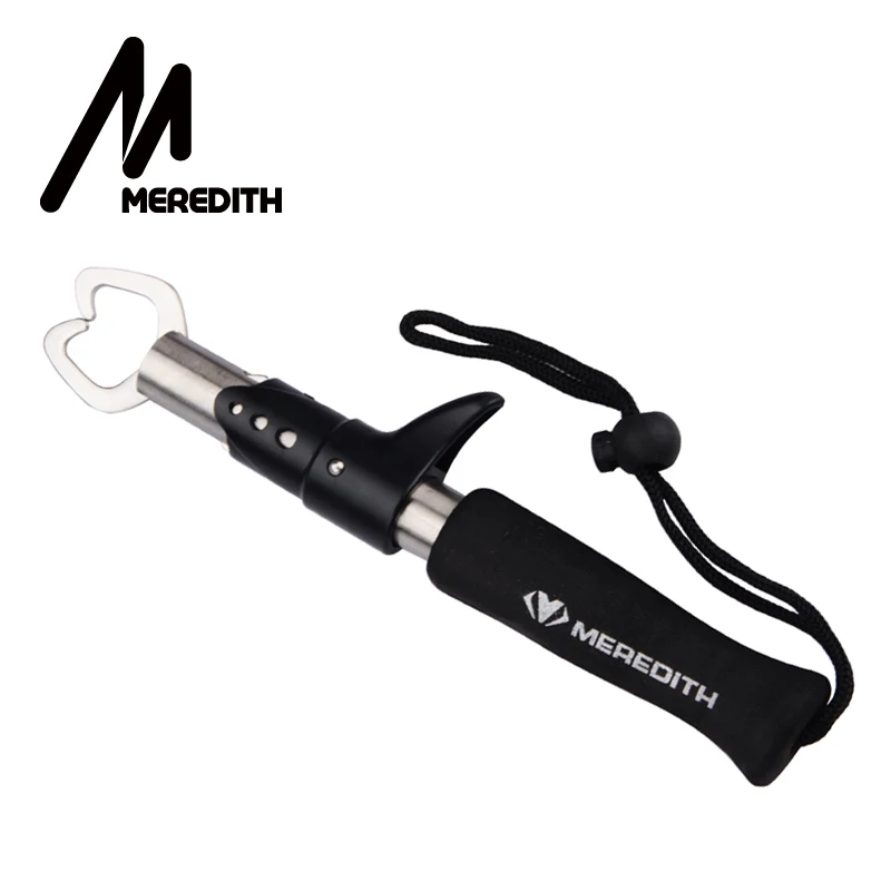 

MEREDITH Control Fish Clamp Device Lures Stainless Steel Fishing Lip Grip Holder Grabber Pliers with Weight Scale Ruler Tool