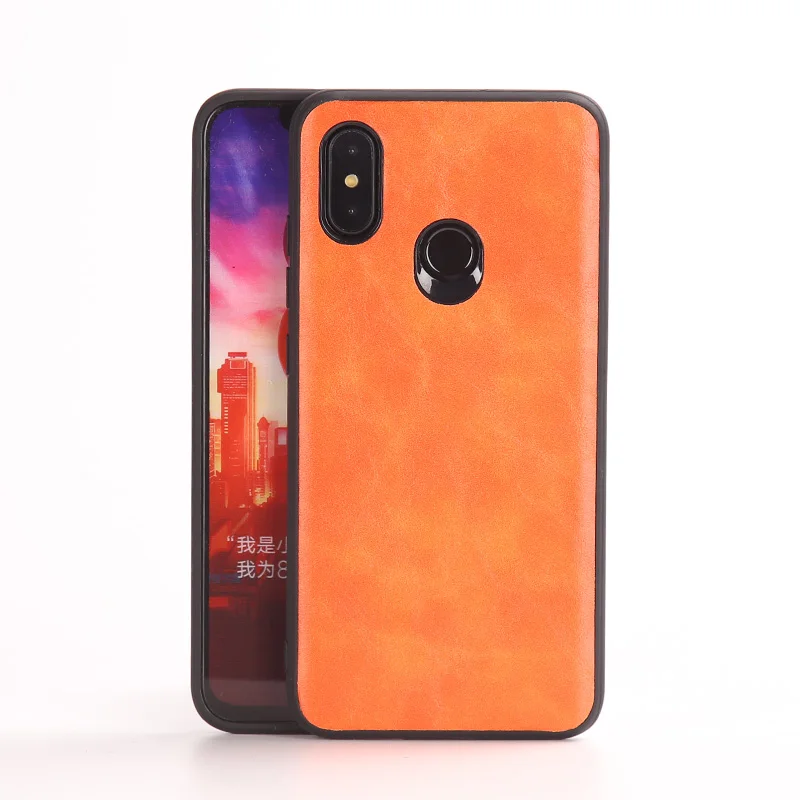 Чехол для телефона для Xiaomi mi 8 A1 A2 Lite mi x 2S 3 Max Ретро масло воск кожа Мягкий ТПУ Край крышка красный mi Note 5 6 Pro 6A - Цвет: Кофе