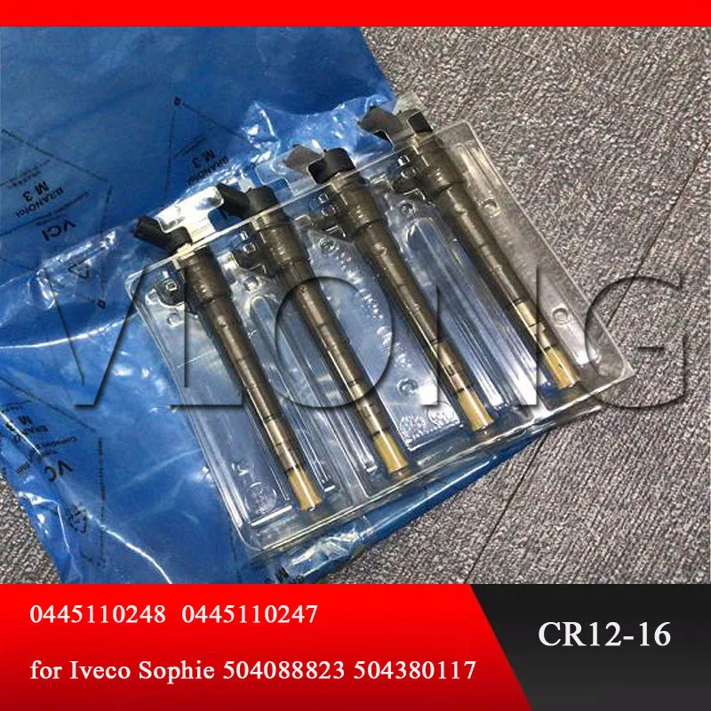 

Genuine and brand new diesel common rail fuel injector 0445110248 0445110247 for Iveco Sophie CR12-16 504088823 504380117