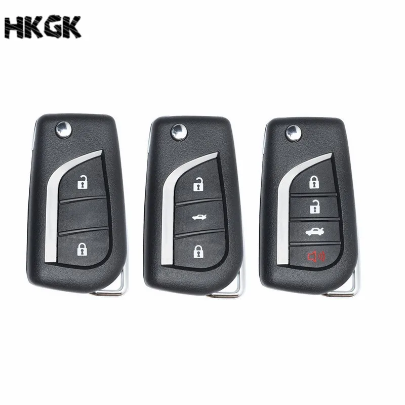 

2/3/4 Button Remote Key Shell For Toyota Camry RVA4 Auto Replacement Key Blank Cover Case Toy43 Key Blade