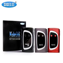 100% Original Sigelei Kaos Sprctrum Mod 10W~230W Fit for 18650 Battery electronic cigarette Atomizer Vaporizer 1Piece / Lot
