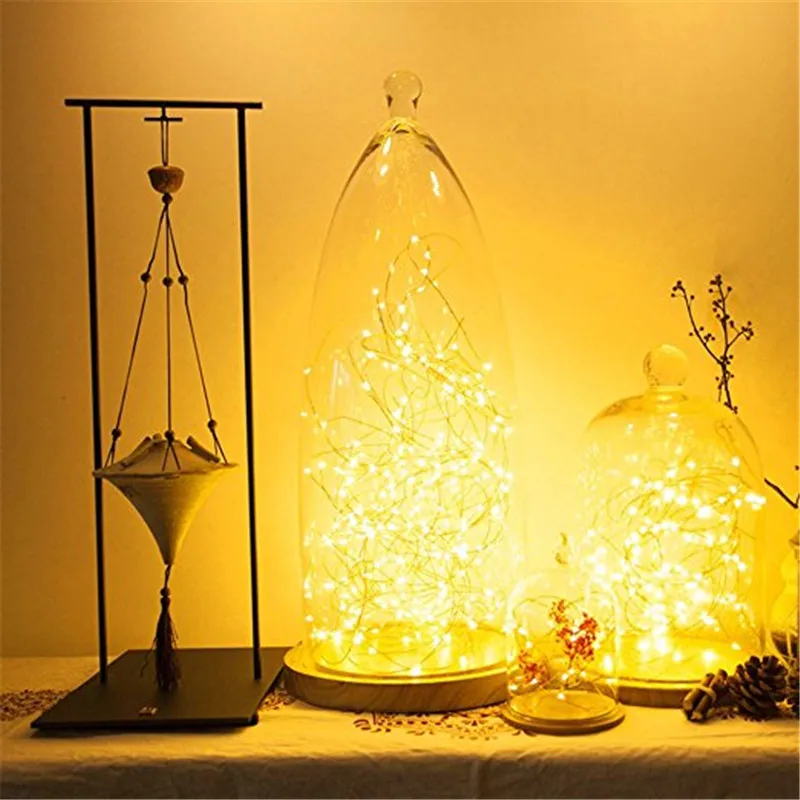 LED Fairy Light 2m 5m LED String Light Waterproof Copper Wire Powered by CR2032 Battery for Garland Christmas Wedding Decoration led fairy holiday 3aa battery powered led string light 2m 5m 10m copper wire for diy christmas tree wedding outdoor decoration