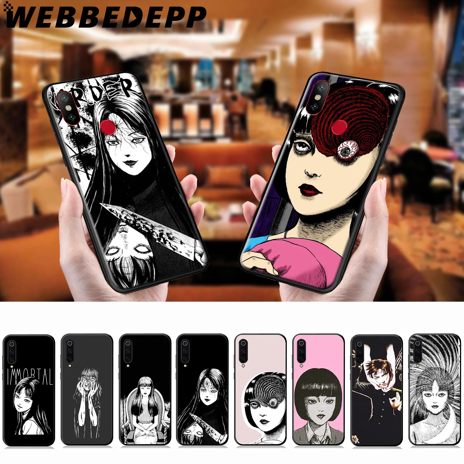 WEBBEDEPP Japanese Horror Comic Soft Case for Xiaomi Mi 9T 9 8 SE 6 A1 A2 A3 Lite MiA1 MiA2 MiA3 F1 MAX 3 Mi8 CC9E CC9 |