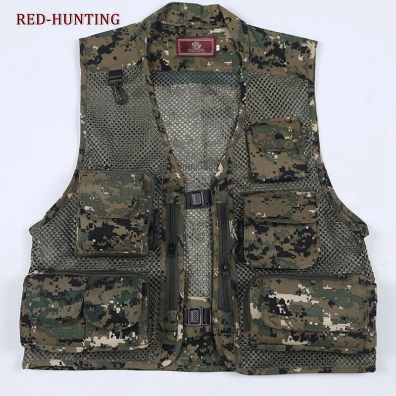 photography Men/'s multi-pocket thin vest Hunting volunteer vest fishing
