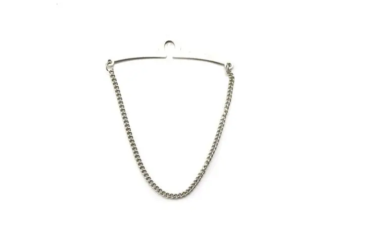 

DSstyles Tie Chain XY Fancy Herringbone Tie Chain Tone Gift For Men Silver Chain Mens Tie