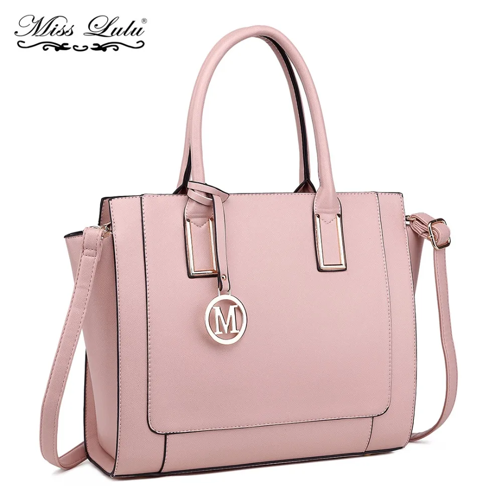 

Miss Lulu Women Handbags Leather Shoulder Bags Female Large Capacity Casual Tote Bag M Logo Purses And Handbags Sac Femme LT1736