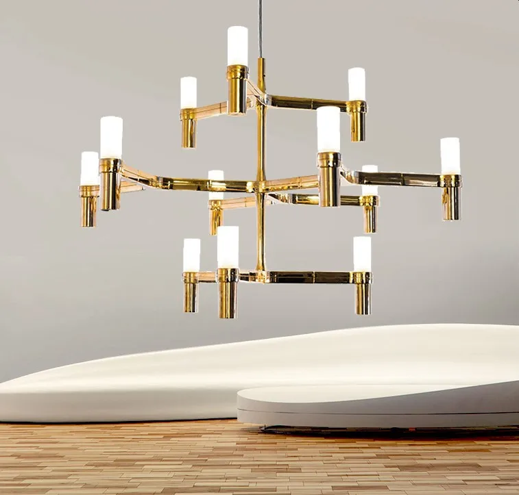 

[photo still life] crown Nordic modern restaurant led double floor creative personality crown candle