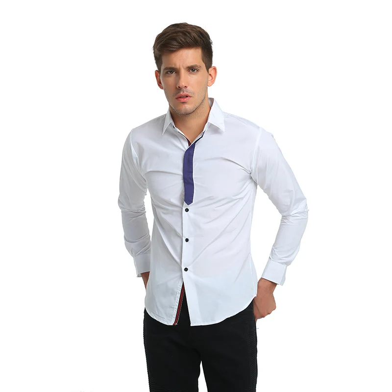 

New Mens Shirts Fashion Long Sleeve Formal Dress Shirt Mens Slim Fit Casual Clothing Camisa Social Masculina M-XXXL