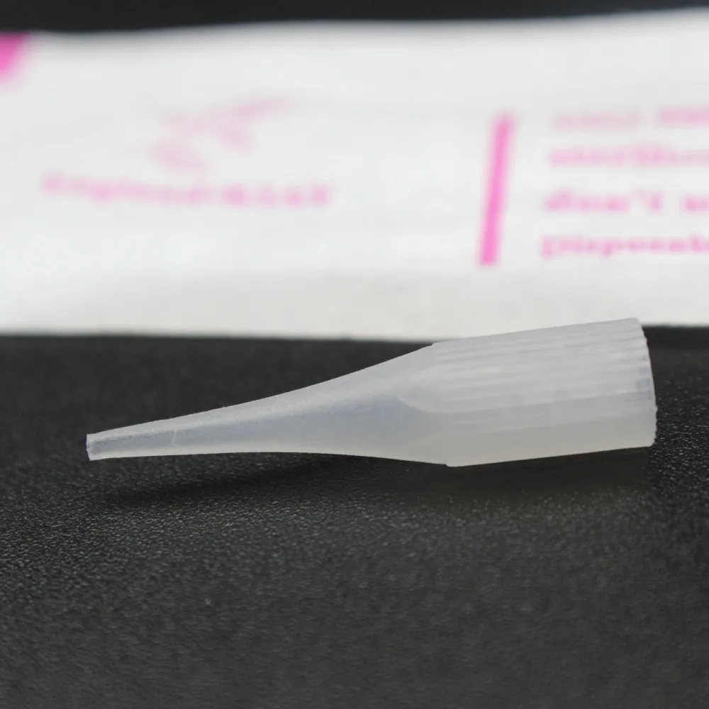 

500Pcs 1RL Eyebrow Tattoo Needles Tips Individual Package Permanent Makeup Needle Caps For Giant Sun Eyebrow Lip Tattoo Machine