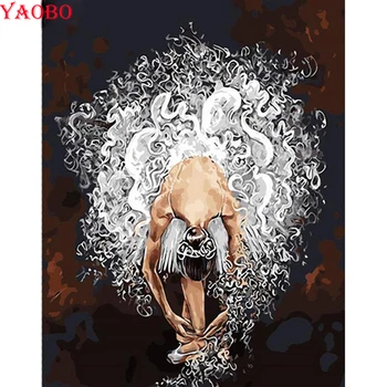 

5d diy diamond painting full square round drill Abstract ballet girl Diamond embroidery Cross Stitch mosaic crafts Rhinestones