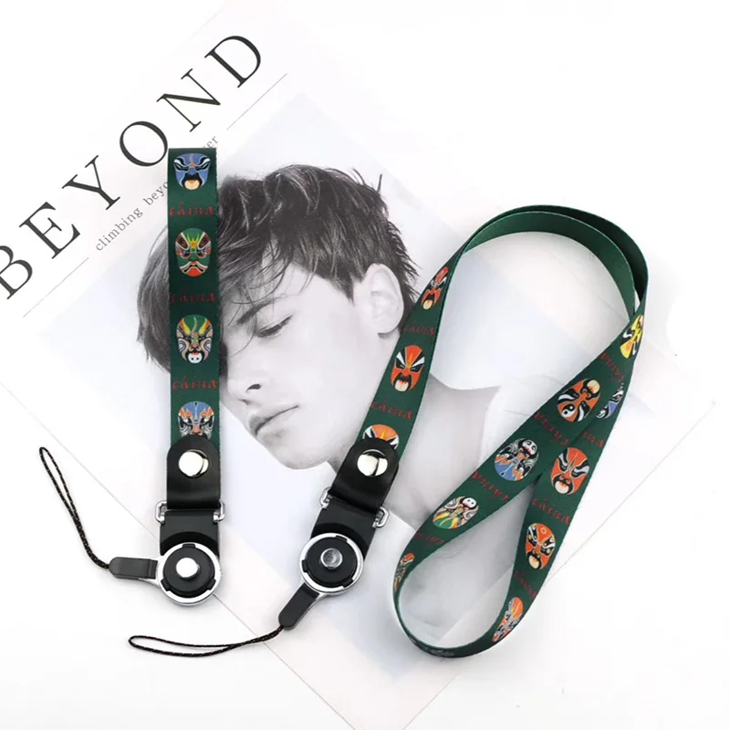 Universal Hand Wrist Opera Facial Makeup Mobile Phone Lanyard Strap Ribbon for iPhone Samsung Cellphone Accessory Keychain Cords