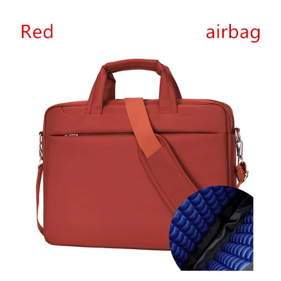 Брендовая подушка безопасности, сумка для ноутбука, 17,3 дюймов, для мужчин и женщин, через плечо, сумка для ноутбука 17 15,6 15 14 13,3 13 дюймов - Цвет: red airbag