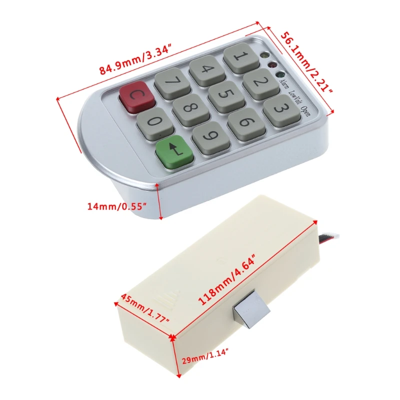 Электронный цифровой кнопочный замок для шкафов супермаркетов с кодовым номером и паролем