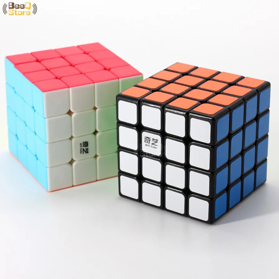 Qiyi qiyuan 4x4 Magic Cube qiyuans для Beginer Скорость Cube Puzzle Профессиональный Мэджико Cubo черный Stickerless развивающие игрушки малыш