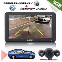 Xgody 712 Автомобиль навигатор Gps грузовик навигации Европа 7 дюймов Gps навигатор Bluetooth Камера заднего вида России Навител карты