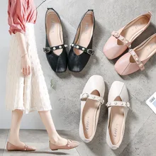 Известный бренд; женская обувь; лоферы с жемчужным ремешком; Женская удобная обувь на плоской подошве; новые осенние эспадрильи; женская кожаная обувь