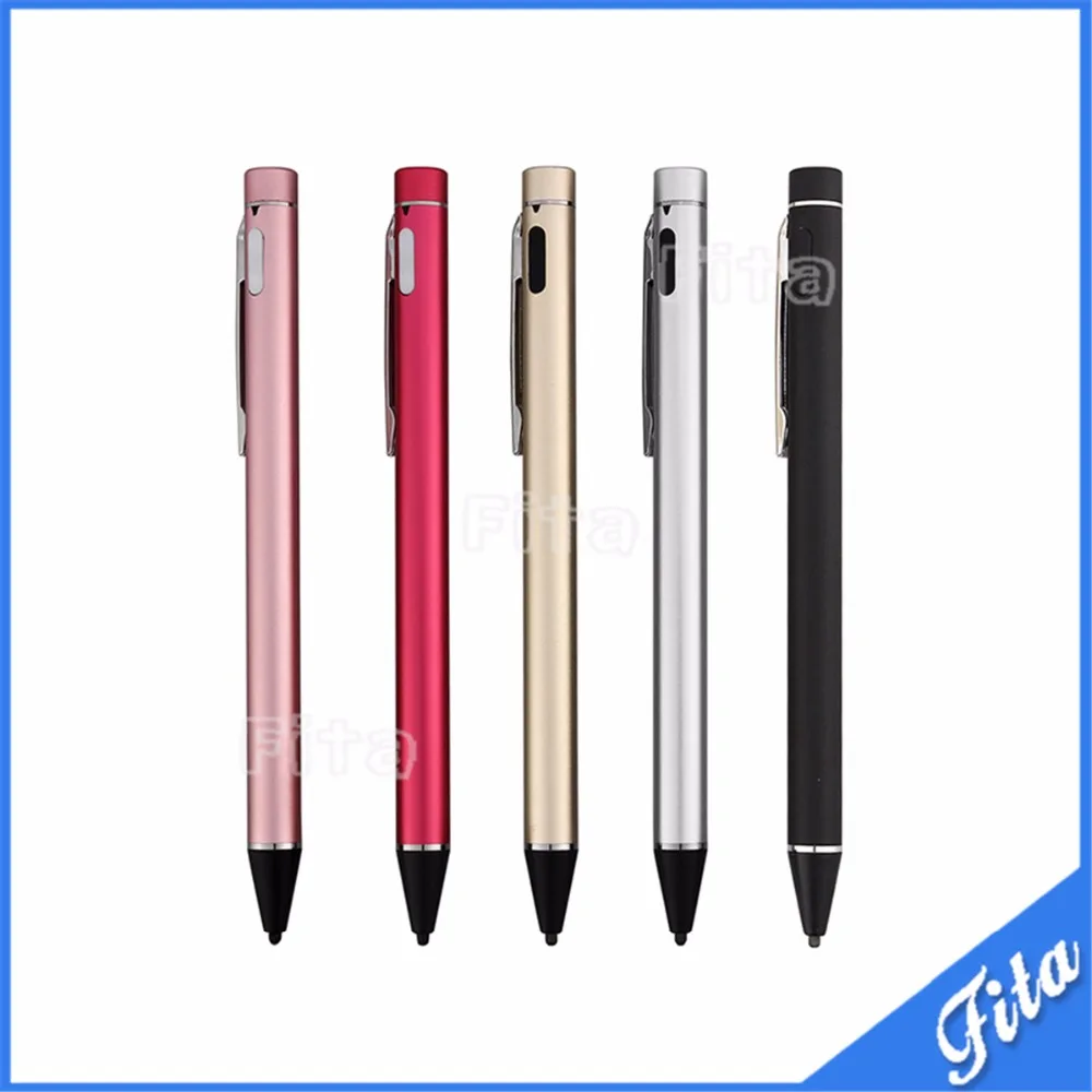 

Universal 2.0mm Rechargeable Active Stylus Capacitive Screen Touch Drawing Pens Screen Pen USB Charging For Phones