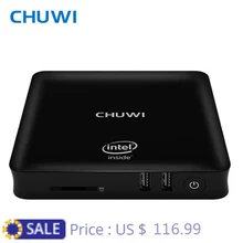 CHUWI официальный! CHUWI hibox герой Мини-ПК ТВ Box Intel X5 Z8350 4 ГБ Оперативная память 64 ГБ Встроенная память Android 5.1 и Window10 с Дистанционное управление