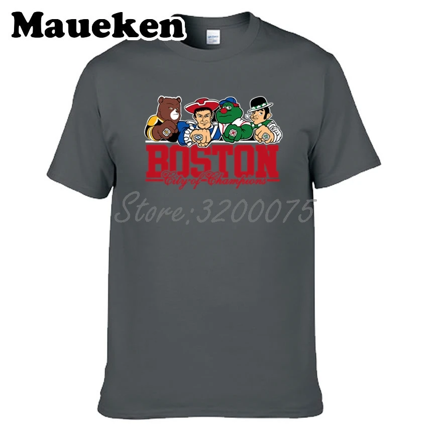 Для мужчин Boston City For New England Celtics Bruins Красная футболка Sox одежда футболка мужская комикс мультфильм W0301001 - Цвет: 31