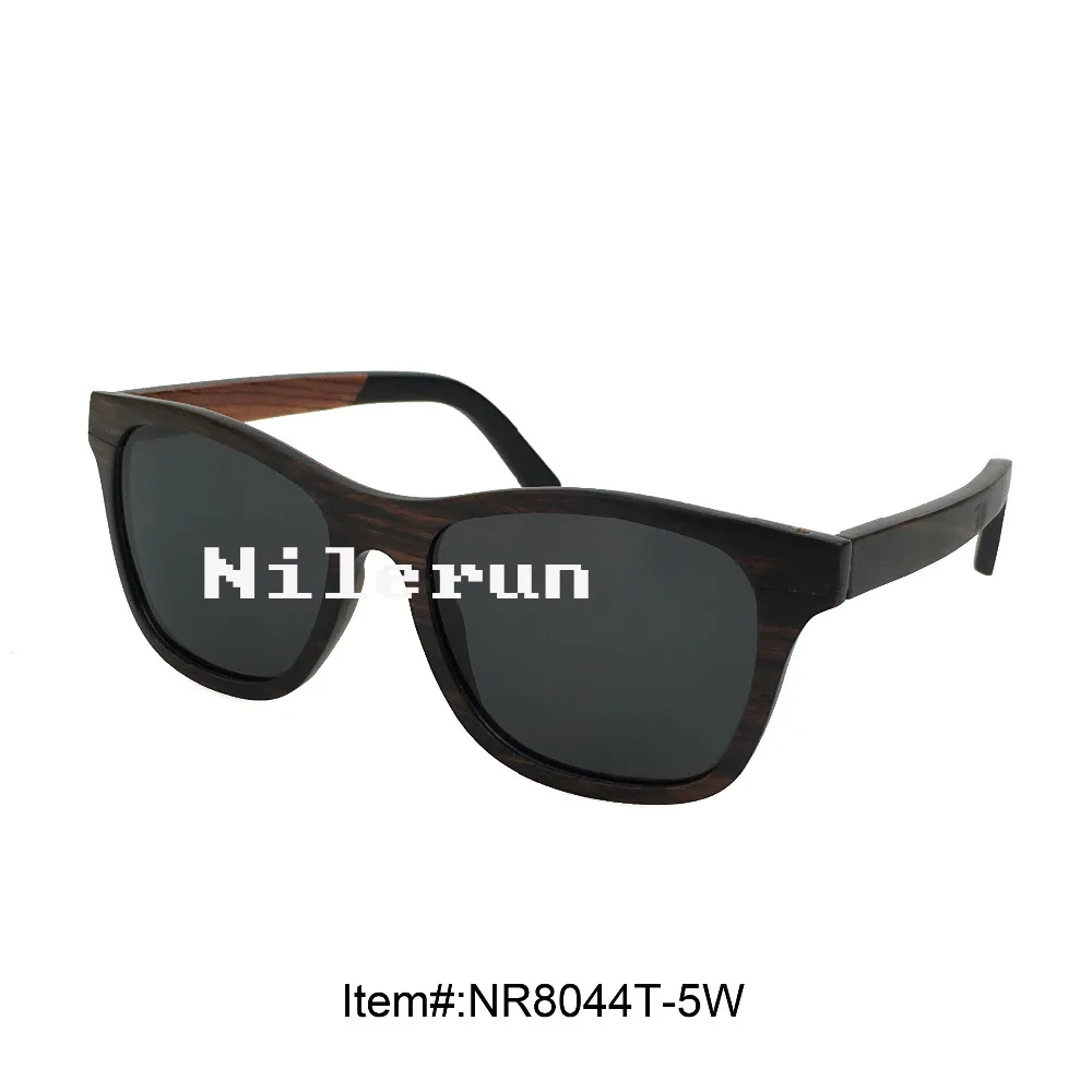 

luxury wooden full frame sunglasses with acetate temples