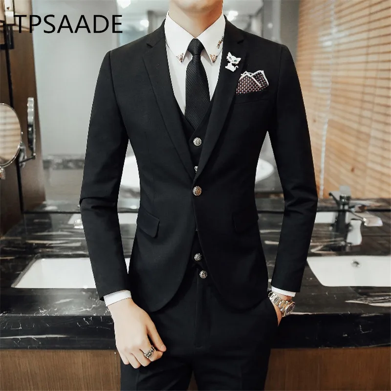 Pure-Color-Men-Suit-Jacket-with-Pants-and-Vest-Slim-Design-Men-Dress-3-Piece-Set (2)