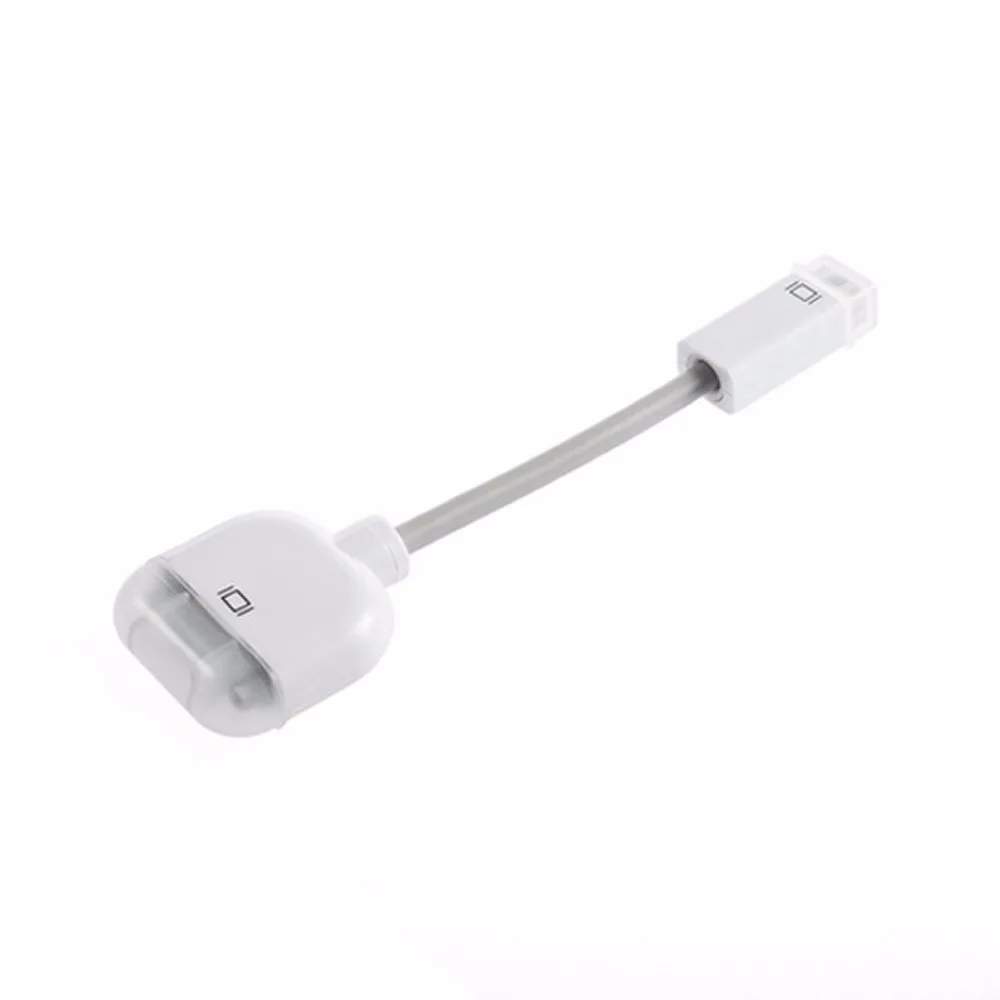 Mini DVI VGA адаптер Male Женский монитор видео кабель для Apple MacBook Белый новейший|Кабели