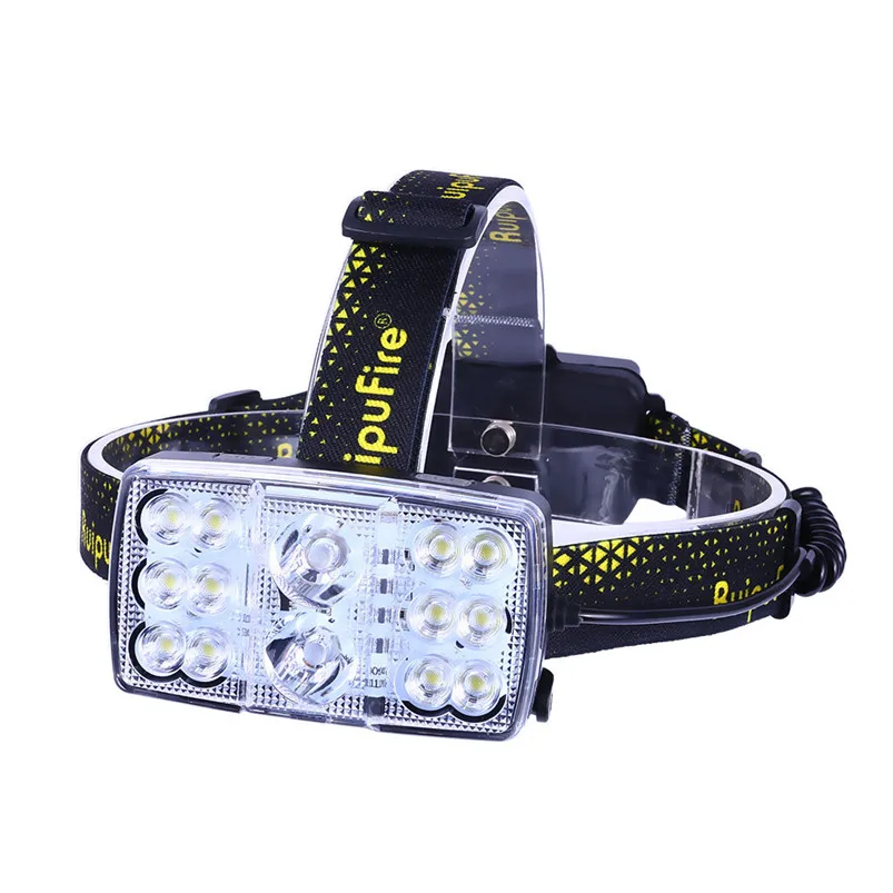 14LED Torch Headlight Rechargeable Headlamp 8 Modes Headlight Waterproofing Head Led Lamp 5000LM Headlamp Zaklamp 35JY1403