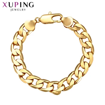 

Xuping Fashion Luxury Gold Color Plated Bracelets Christmas Gifts for Man Women Popular Design Jewelry 76049