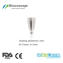 Osstem TSIII и Hiossen ETIII Совместимость Bioconcept Hex мини Исцеление абатмент D5.5mm, высота 7 мм (323330)