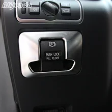 Freno a mano elettronico spinto blocco tasti tasto manopola copertura decorativo trim sticker accessori interni per volvo v60 s60 xc60