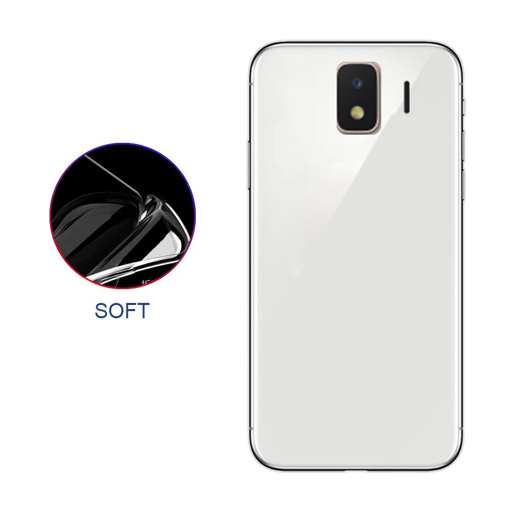 Ультратонкий Прозрачный чехол для Samsung Galaxy J2CORE прозрачный мягкий из ТПУ