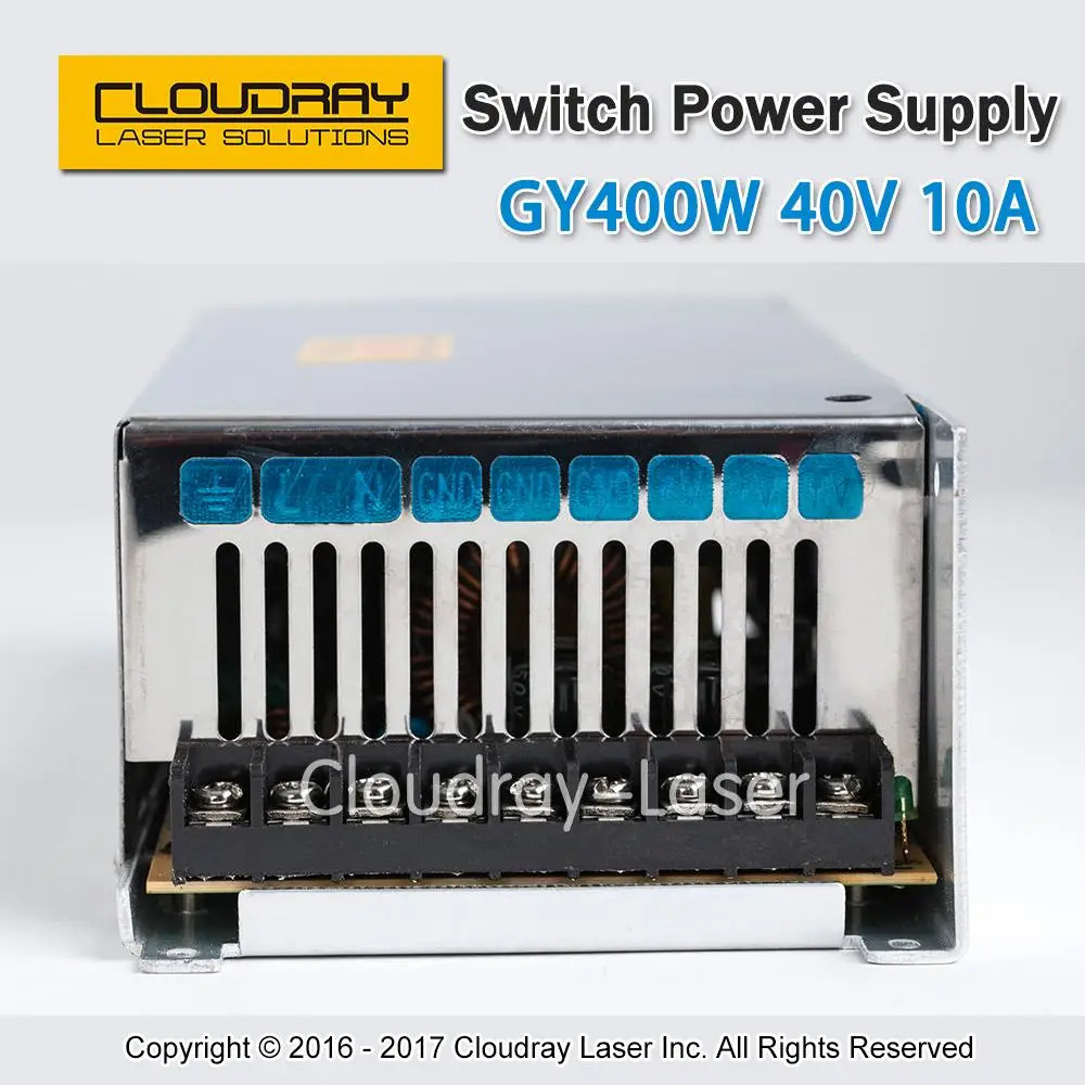 Cloudray Guanyang переключатель Питание 40V 10A 400W для 57 Драйвер шагового двигателя ЧПУ станок для лазерной резки и лазерной гравировки машина GY400W-40-A