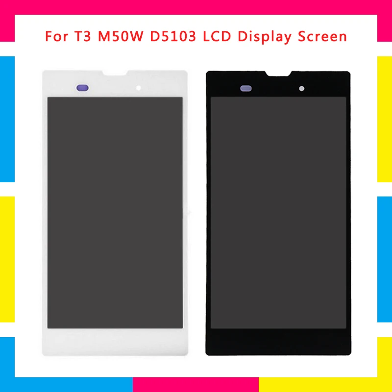 

LCD Display Screen With Touch Screen Digitizer Assembly For Sony Xperia T3 M50W D5103 Replacement