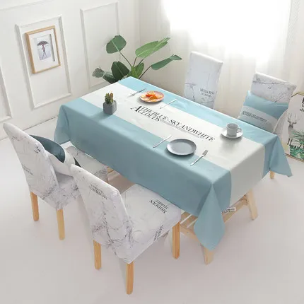 Новая Водонепроницаемая антигорячая масляная скатерть скандинавский стол чехол для кресла для дома украшение для кухни аксессуары прямоугольная скатерть