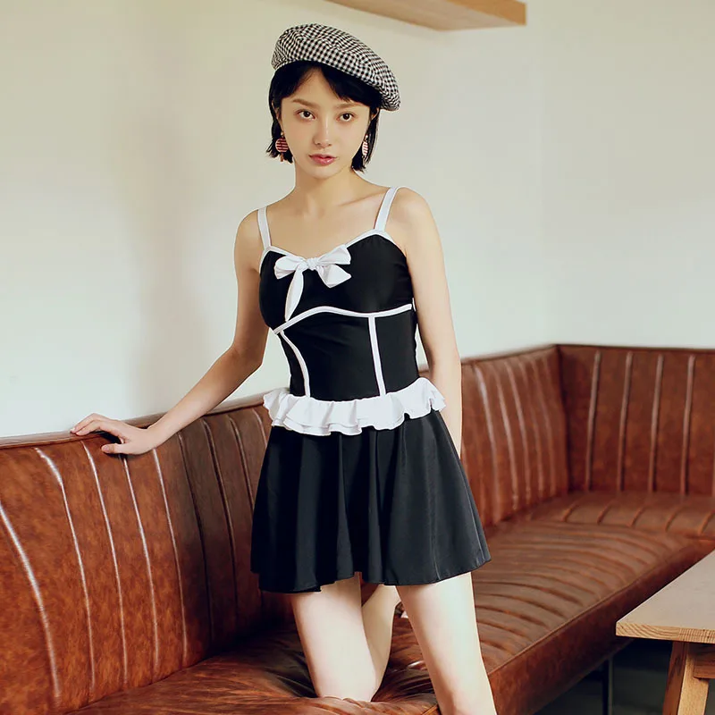 

May Plus Size Female Beach Output Woman Swimsuit Bathing Suits Women 2019 New Fairy Skirt Fat Solid Polyester Sierra Surfer Sexy